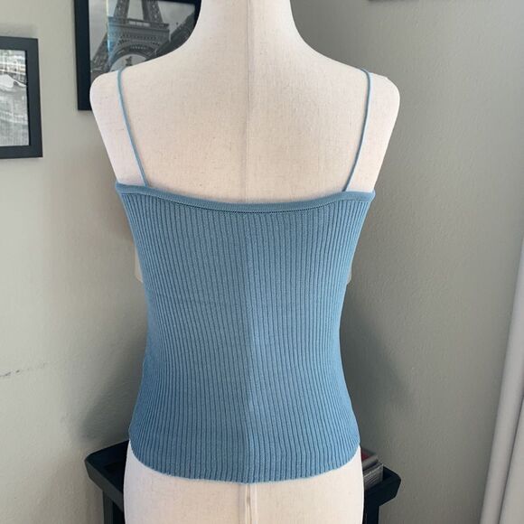 Spaghetti strap cami ribbed knit one size xs/small - Picture 6 of 7